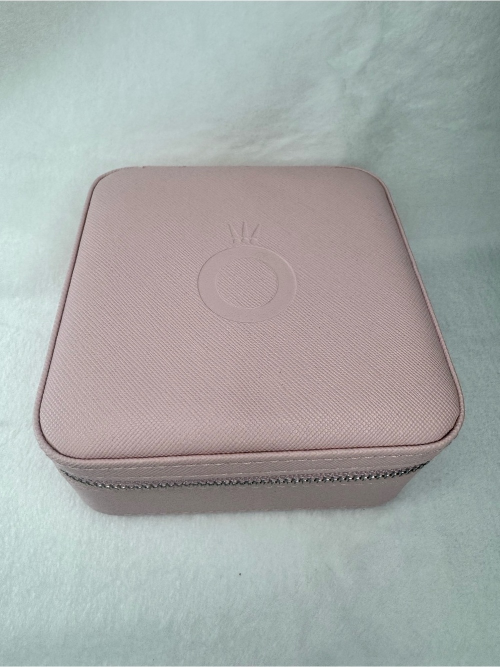 Pandora Pink Jewelry Travel Case with Embossed Crown Logo